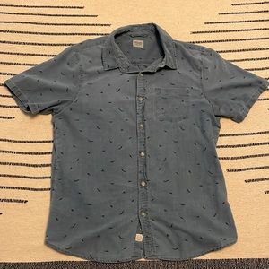 Marine Layer Chambray short sleeve patterned shirt (Marge)